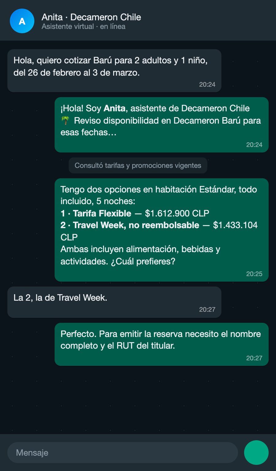 La conversación en el celular