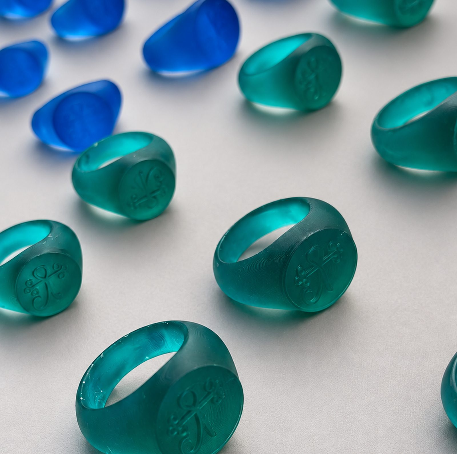 Serie de anillos de sello en resina