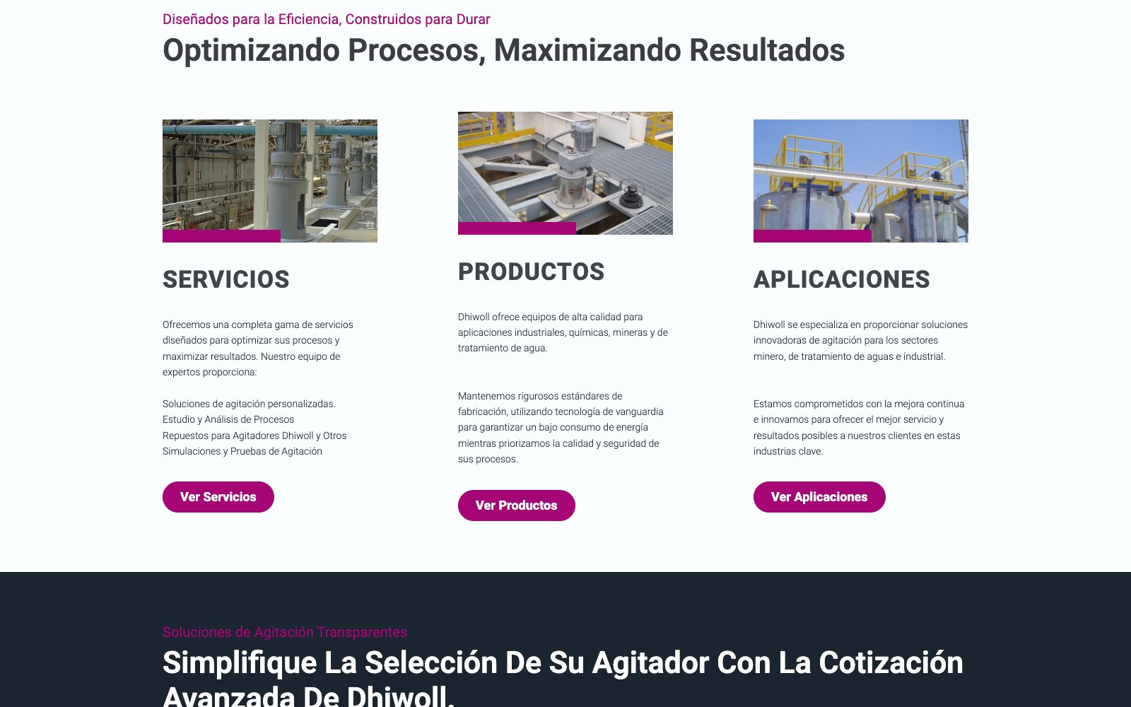 Servicios, productos y aplicaciones