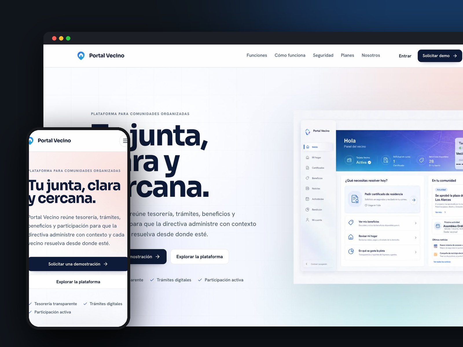 Portal Vecino: plataforma para juntas de vecinos